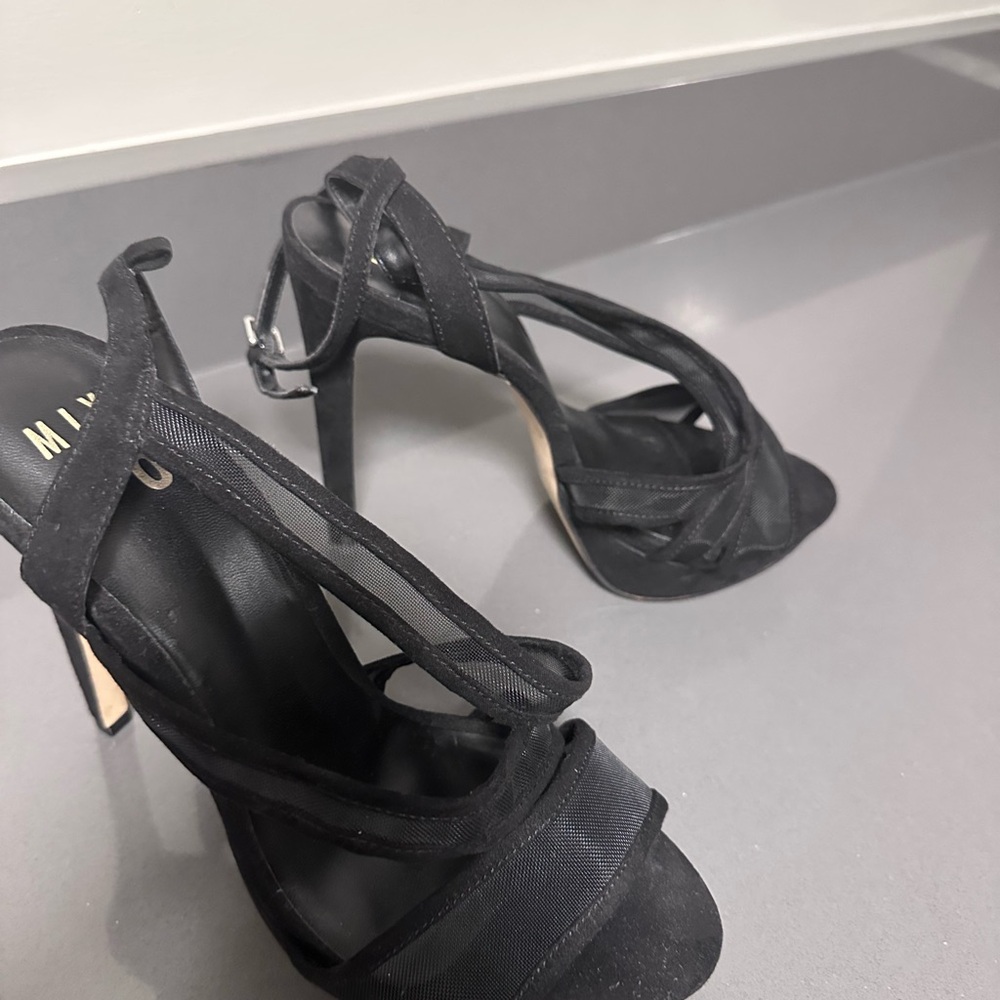 Mix No. 6 Black Strappy Heels
